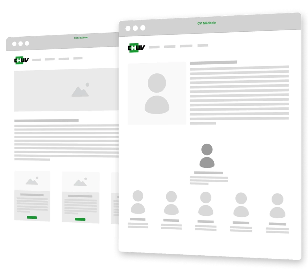 Reinventing the CHUV website