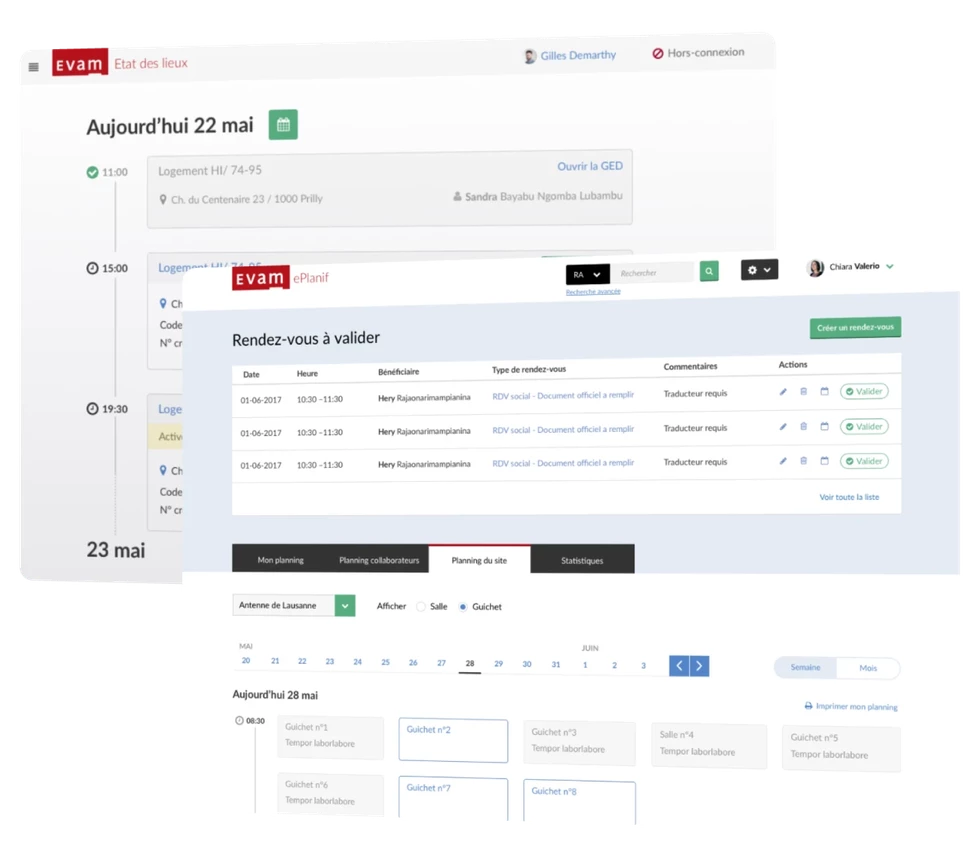 Coherent interfaces to simplify hundreds of employees' daily work