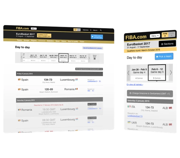 A simplified experience for millions of fans