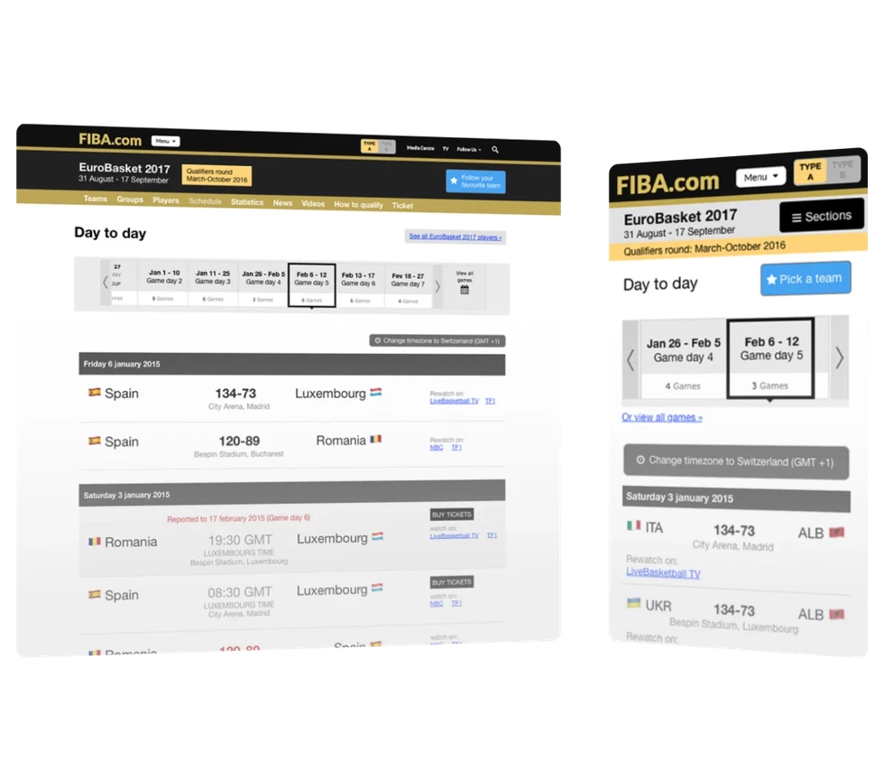A simplified experience for millions of fans