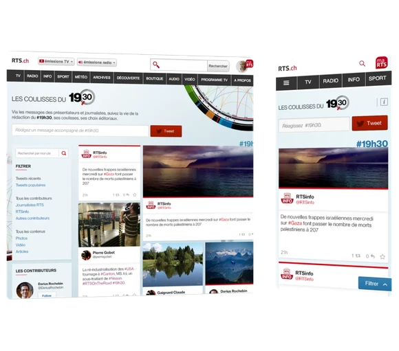 A fresh design for a news blog