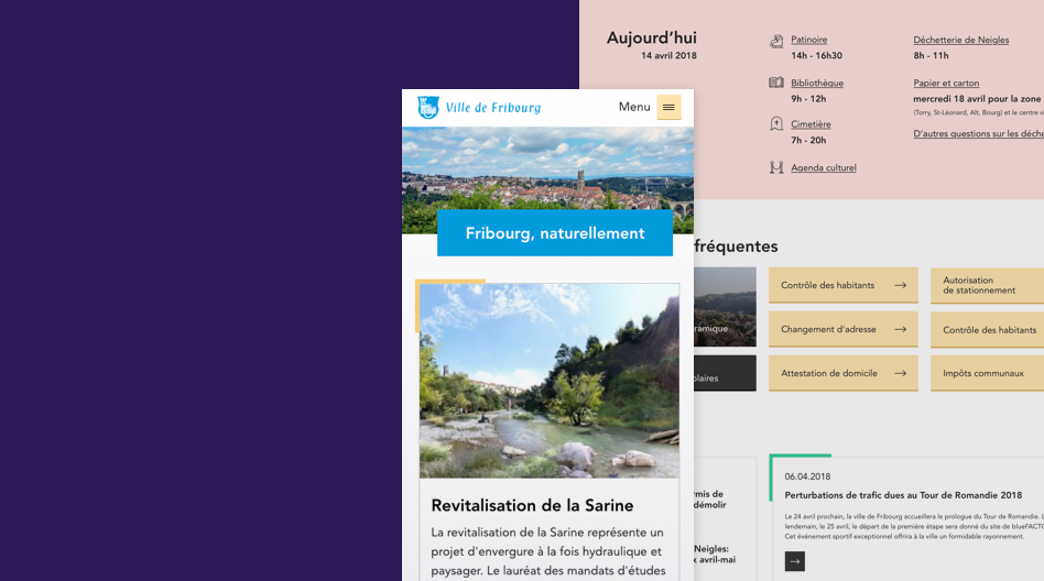 Designing an intuitive and welcoming platform for Fribourg