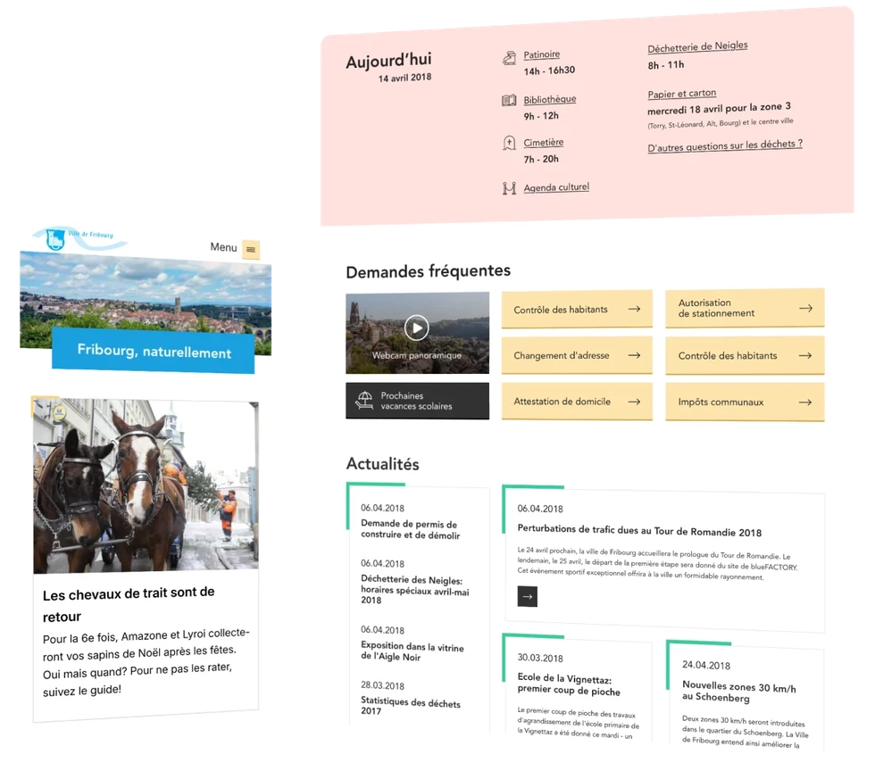 Designing an intuitive and welcoming platform for Fribourg